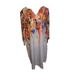 Oil Painting Inspired Dress Siz 2X